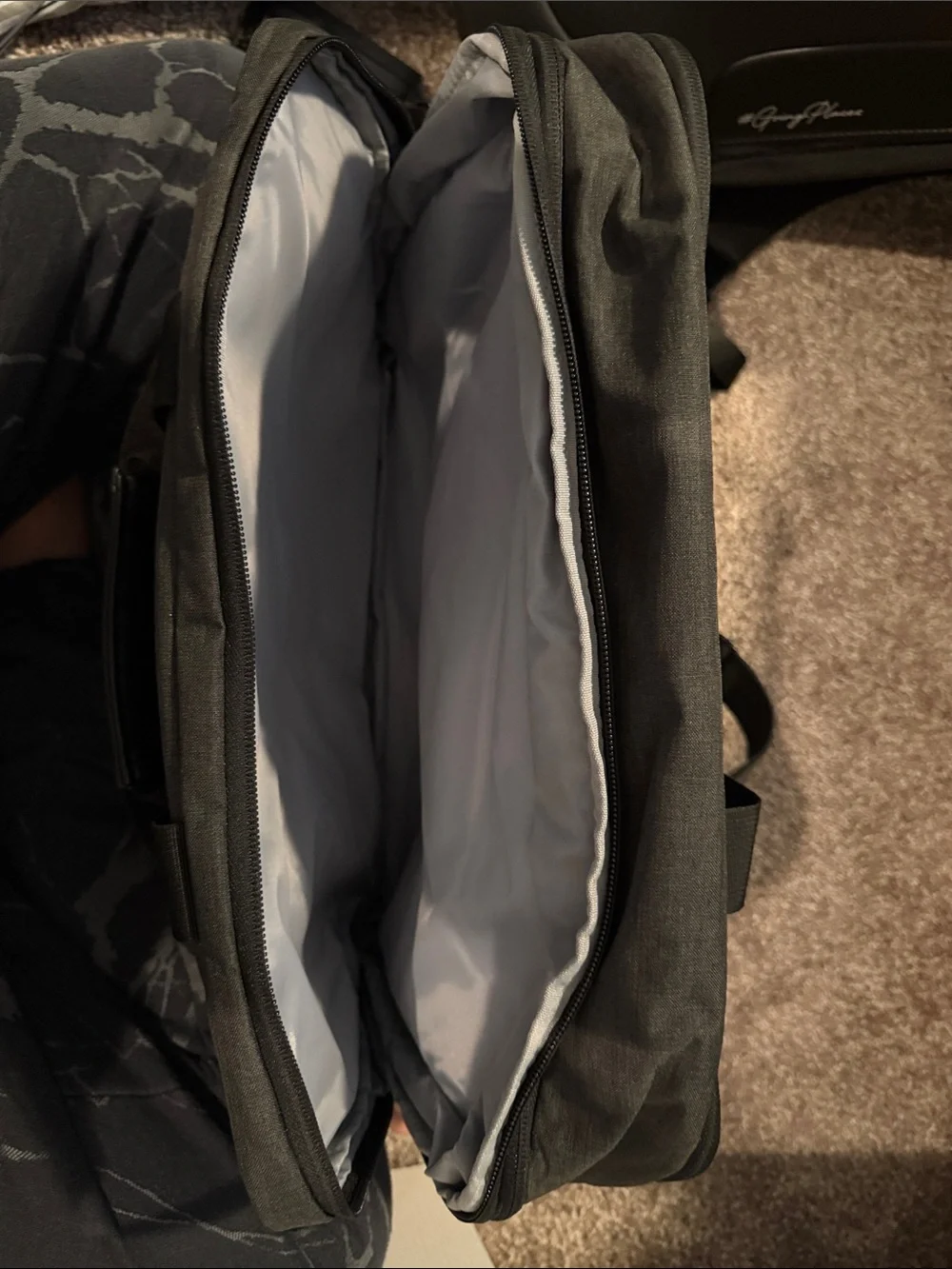 Men's Black Laptop Briefcase Bag - Professional Carry by